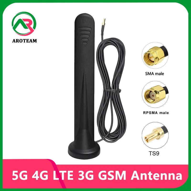 Ǯ  600  6000Mhz 5G ׳, 15dBi WiFi  ȣ ν, 4G LTE 3G GSM 귯 Ʈũ , ׳ƽ ̽ TS9 SMA